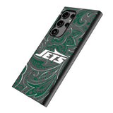 New York Jets Paisley MagSafe Compatible Phone Case for Samsung Galaxy