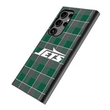 New York Jets Plaid MagSafe Compatible Phone Case for Samsung Galaxy