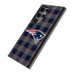 New England Patriots Plaid MagSafe Compatible Phone Case for Samsung Galaxy
