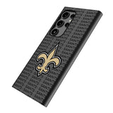 New Orleans Saints Text Backdrop MagSafe Compatible Phone Case for Samsung Galaxy