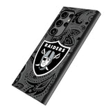 Las Vegas Raiders Paisley MagSafe Compatible Phone Case for Samsung Galaxy