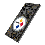 Pittsburgh Steelers Paisley MagSafe Compatible Phone Case for Samsung Galaxy
