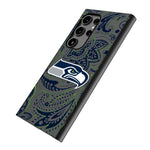 Seattle Seahawks Paisley MagSafe Compatible Phone Case for Samsung Galaxy