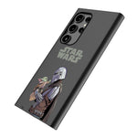 Star Wars: The Mandalorian Grogu and Din Djarin Color Block MagSafe Compatible Phone Case for Samsung Galaxy