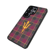 Arizona State University Sun Devils Plaid MagSafe Compatible Phone Case for Samsung Galaxy