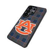 University of Auburn Tigers Plaid MagSafe Compatible Phone Case for Samsung Galaxy