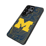 University of Michigan Wolverines Paisley MagSafe Compatible Phone Case for Samsung Galaxy