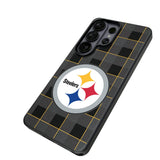 Pittsburgh Steelers Plaid MagSafe Compatible Phone Case for Samsung Galaxy