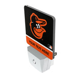 Baltimore Orioles Personalized Endzone Solid Night Light 2-Pack