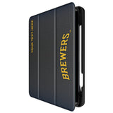 Milwaukee Brewers Personalized Linen Tablet Case for Apple iPad