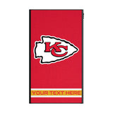 Kansas City Chiefs Personalized Stripe 5000mAh Flat Powerbank