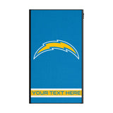 Los Angeles Chargers Personalized Stripe 5000mAh Flat Powerbank
