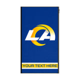 Los Angeles Rams Personalized Stripe 5000mAh Flat Powerbank
