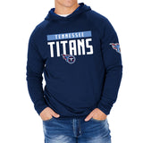 ZUBAZ NFL MEN'S TENNESSEE TITANS TEAM COLOR HOODIE W. VIPER PRINT DETAILS-XL