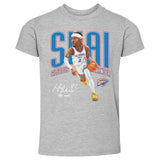 Shai Gilgeous-Alexander Oklahoma City Thunder Caricature WHT