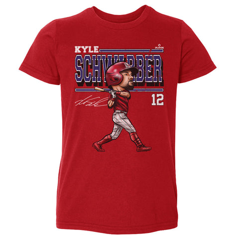 Kyle Schwarber Philadelphia Cartoon WHT