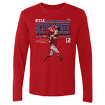 Kyle Schwarber Philadelphia Cartoon WHT