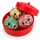 Christmas Reindeer Mystery Dumpling Squishy with Steamer 3 pack