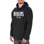 ZUBAZ MEN'S NFL BALTIMORE RAVENS VIPER PRINT HOODIE-XXL