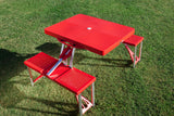 Football Field - Buffalo Bills - Picnic Table Portable Folding Table with Seats