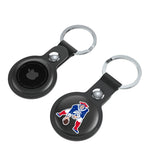 New England Patriots Historic Collection Insignia Black Airtag Holder 2-Pack-3