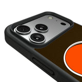Cleveland Browns Personalized Stripe Bump Phone Case for Apple iPhone 17 Series