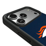Denver Broncos Personalized Stripe Bump Phone Case for Apple iPhone 17 Series
