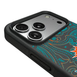 Miami Dolphins Paisley Bump Phone Case for Apple iPhone 17 Series