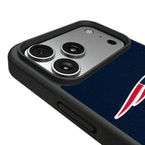 New England Patriots Personalized Stripe Bump Phone Case for Apple iPhone 17 Series