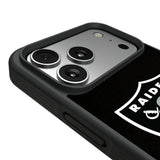 Las Vegas Raiders Personalized Stripe Bump Phone Case for Apple iPhone 17 Series