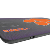 Clemson University Tigers Linen 15-Watt Wireless Charger and Mouse Pad