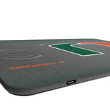 University of Miami Hurricanes Linen 15-Watt Wireless Charger and Mouse Pad