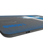 Detroit Lions Retro Linen 15-Watt Wireless Charger and Mouse Pad