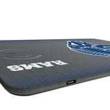 Los Angeles Rams Historic Collection Linen 15-Watt Wireless Charger and Mouse Pad