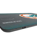 Miami Dolphins 1966-1973 Historic Collection Linen 15-Watt Wireless Charger and Mouse Pad