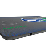 Seattle Seahawks Historic Collection Linen 15-Watt Wireless Charger and Mouse Pad
