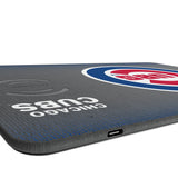 Chicago Cubs Linen 15-Watt Wireless Charger and Mouse Pad