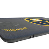 Milwaukee Brewers Linen 15-Watt Wireless Charger and Mouse Pad