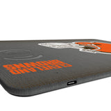 Cleveland Browns Linen 15-Watt Wireless Charger and Mouse Pad