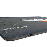 Denver Broncos Linen 15-Watt Wireless Charger and Mouse Pad