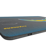 Los Angeles Chargers Linen 15-Watt Wireless Charger and Mouse Pad