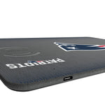 New England Patriots Linen 15-Watt Wireless Charger and Mouse Pad