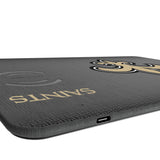 New Orleans Saints Linen 15-Watt Wireless Charger and Mouse Pad