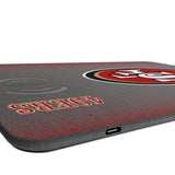 San Francisco 49ers Linen 15-Watt Wireless Charger and Mouse Pad