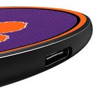 Clemson University Tigers Personalized Endzone Solid 15-Watt Wireless Charger