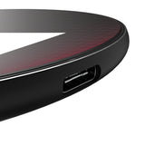 Indiana University Hoosiers Linen 15-Watt Wireless Charger