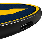 University of Michigan Wolverines Personalized Endzone Solid 15-Watt Wireless Charger