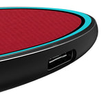 Arizona Diamondbacks Personalized Endzone Solid 15-Watt Wireless Charger