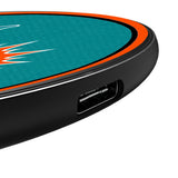 Miami Dolphins Stripe 15-Watt Wireless Charger