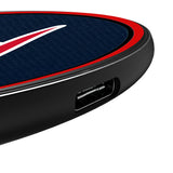 New England Patriots Personalized Endzone Solid 15-Watt Wireless Charger